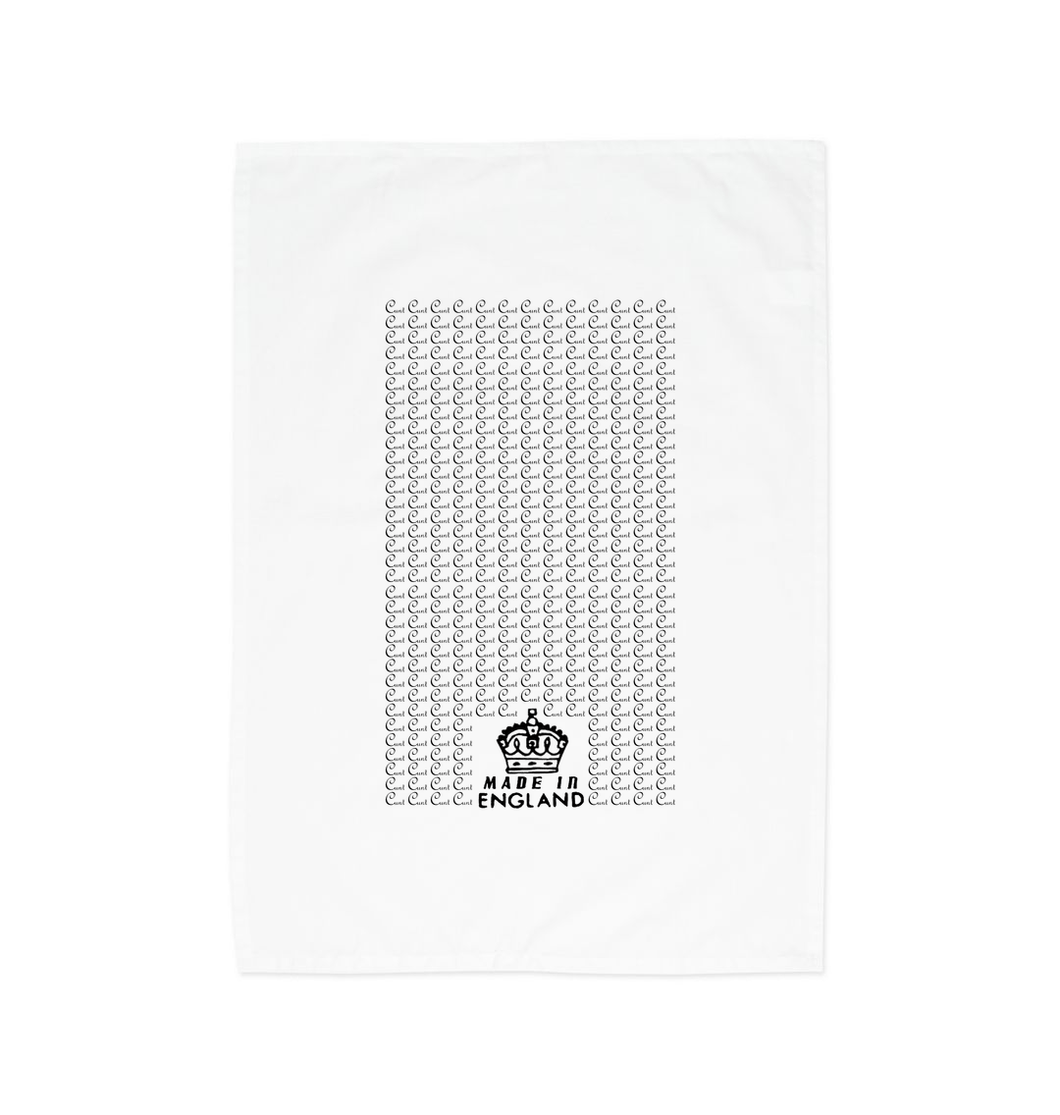 White C-word Tea Towel