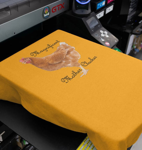 Magnificent Mother Clucker Scoop Neck T-shirt