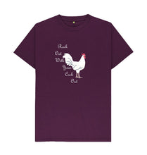 Purple Rock Out With Your Cock Out Dark T-shirt