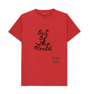 Red Large Unisex Out of This World  T-shirt