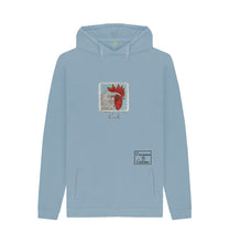 Stone Blue Cock Head Pullover Hoodie