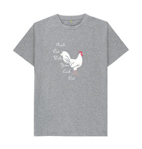Athletic Grey Rock Out With Your Cock Out Dark T-shirt