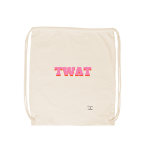 Natural Twat drawstring bag