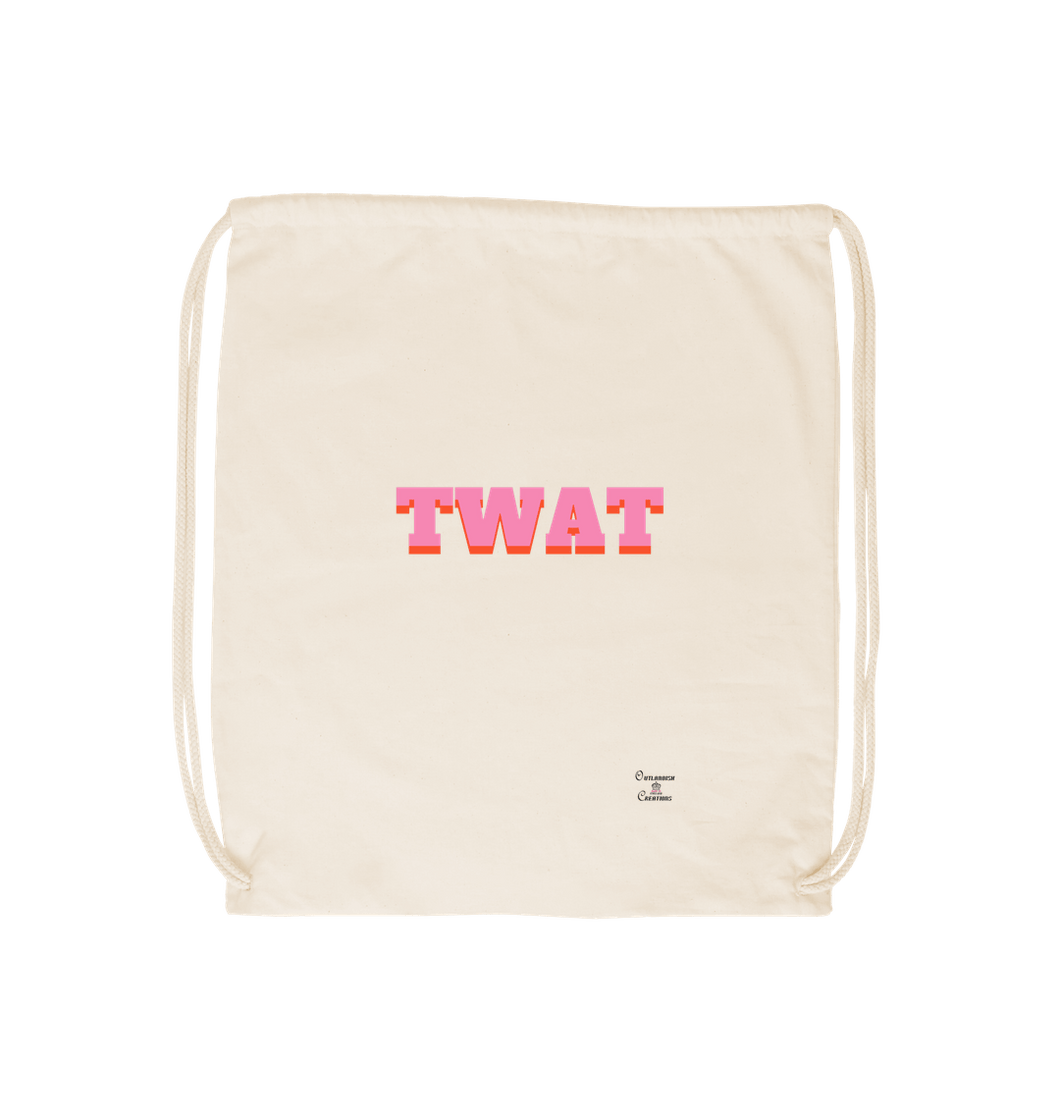 Natural Twat drawstring bag
