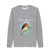 Light Heather Printed Sweater Front