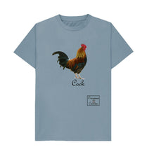 Stone Blue Plain Cock T-shirt