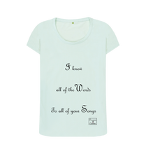 Baby Blue Printed T-shirt Front