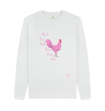 White Rock Out with Your Cock Out Sweatshirt with Pink Writing