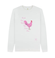 White Rock Out with Your Cock Out Sweatshirt with Pink Writing