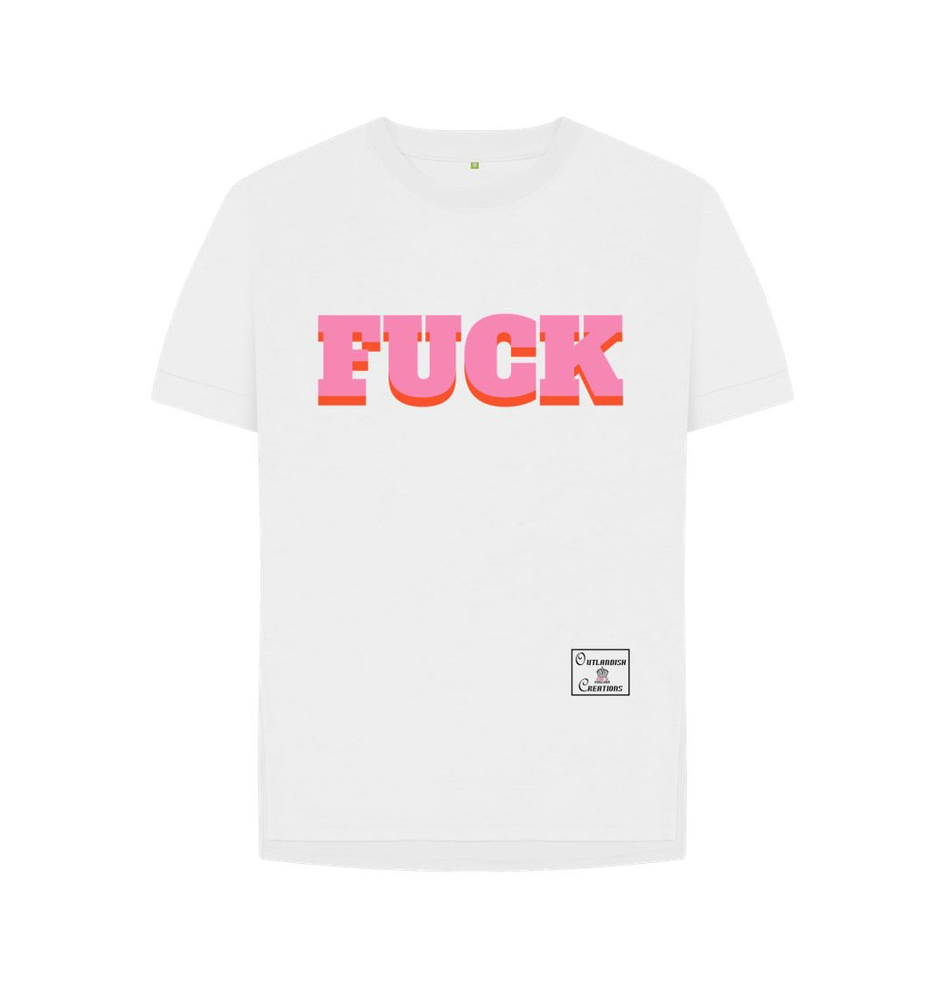 White Pink Fuck T-shirt