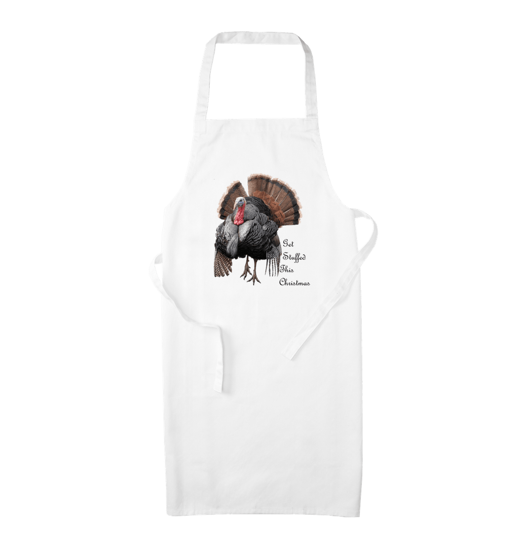 White Get Stuffed This Christmas Apron