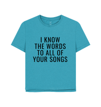 Ocean Blue Printed T-shirt