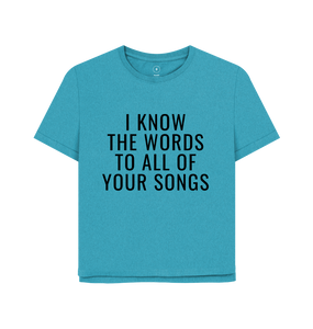 Ocean Blue Printed T-shirt