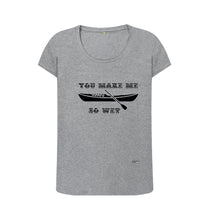 Athletic Grey You Make Me So Wet Scoop Neck T-shirt