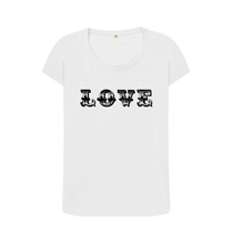 White Printed T-shirt Front