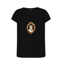 Black Printed T-shirt Front