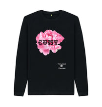 Black Pink Peony Dark Cunt Crew Neck Sweater