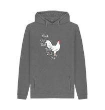 Slate Grey Printed Hoody Front