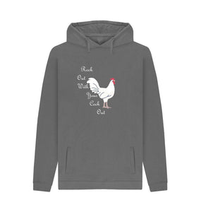 Slate Grey Rock Out with Your Cock Out Hoodie