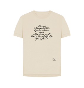 Oat Intergalactic Space Whore writing t-shirt