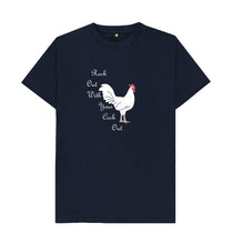 Navy Blue Rock Out With Your Cock Out Dark T-shirt