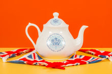 King Charles III Coronation tea pot for four people made in fine bone china