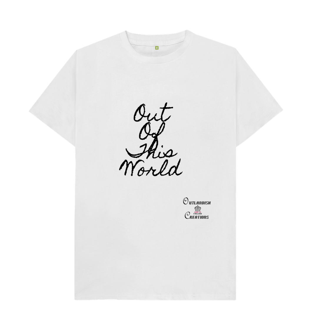 White Large Unisex Out of This World  T-shirt