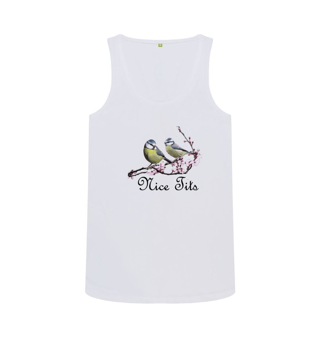 White Nice Tits Vest