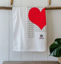 I Love Pussy Tea Towel