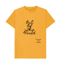 Mustard Large Unisex Out of This World  T-shirt x