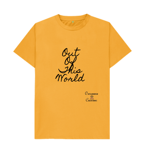 Mustard Large Unisex Out of This World  T-shirt x