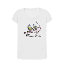 White Printed T-shirt Front