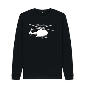 Black Magnificent Chopper Crew Neck Sweater