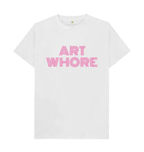 White Adult Art Whore T-shirt