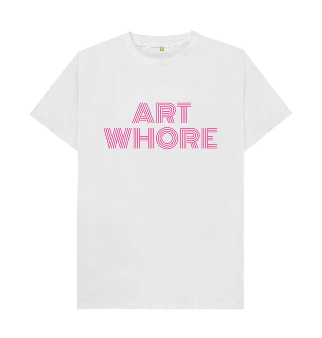 White Adult Art Whore T-shirt