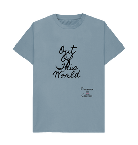 Stone Blue Large Unisex Out of This World  T-shirt x