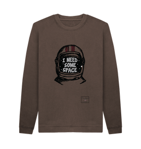 Chocolate Large Unisex I need some space  sweatshirt