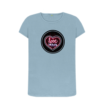 Stone Blue Printed T-shirt Front