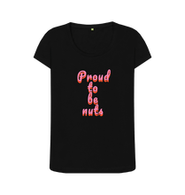 Black Printed T-shirt Front