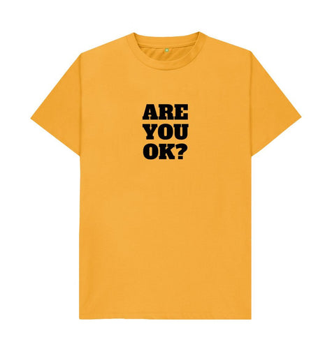 Mustard ARE YOU OK? T-shirt