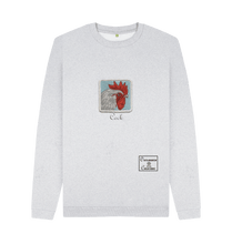 Grey Recycled Printed Sweater Front