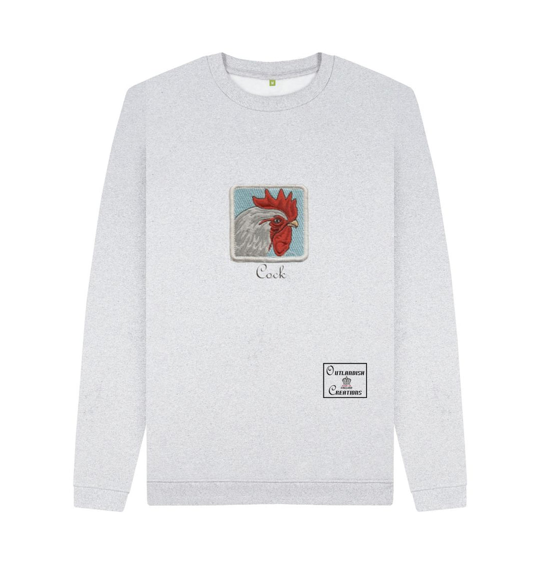 Grey Cock Head Sweatshirt