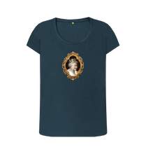 Denim Blue Printed T-shirt Front