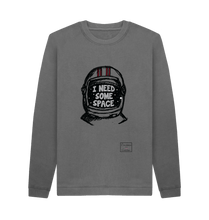 Slate Grey Large Unisex I need some space  sweatshirt