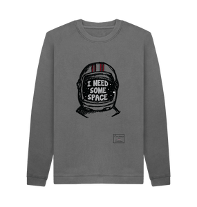 Slate Grey Large Unisex I need some space  sweatshirt