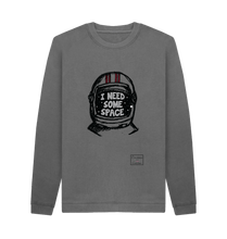 Slate Grey Printed Sweater Front