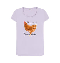 Violet Magnificent Mother Clucker Scoop Neck T-shirt