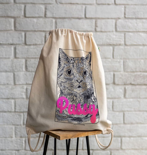 Pussy draw string bag