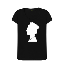 Black Printed T-shirt Front
