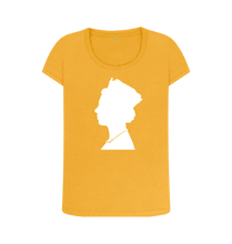 Mustard Printed T-shirt Front